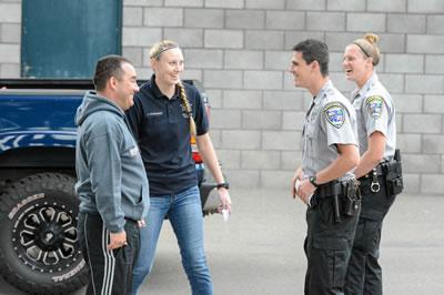 Chico  Explorers interacting with citizens