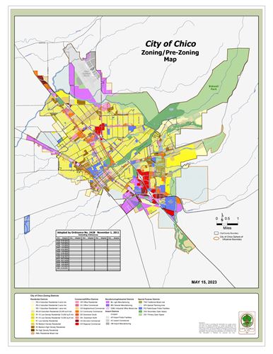 City of Chico Zoning Map