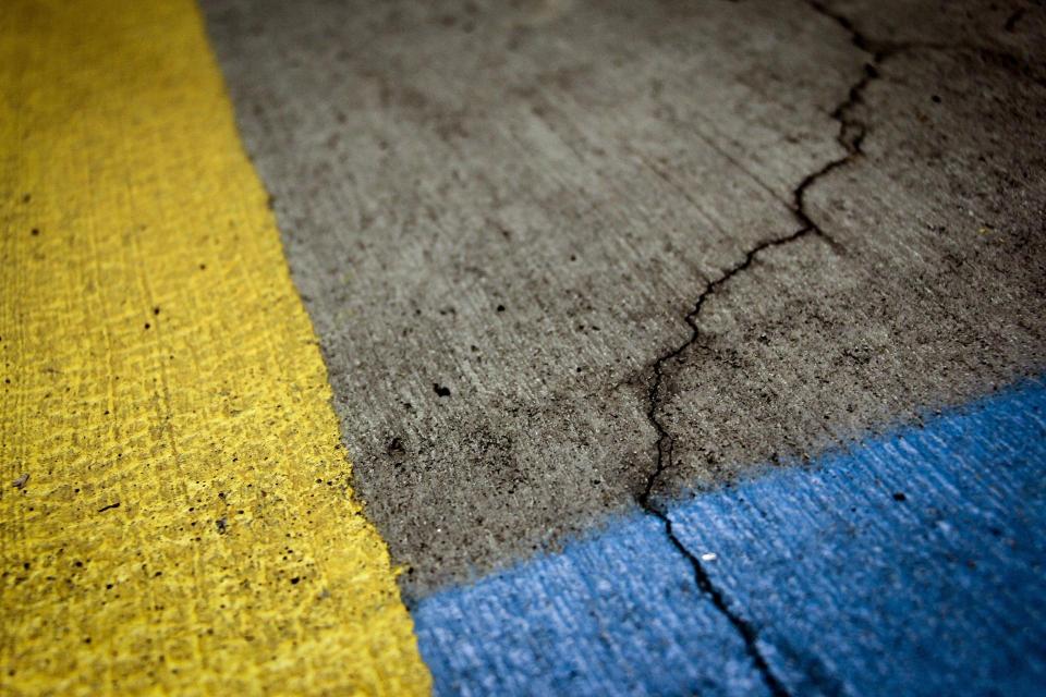 crack in the sidewalk